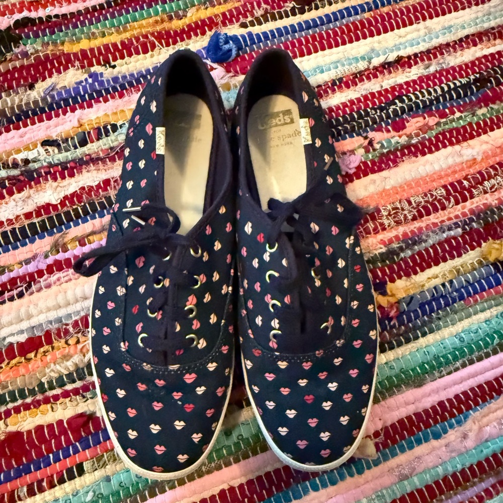 Keds x Kats Spade Blue and Pink Casual Sneakers